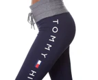 Tommy Hilfiger Women's Mid Rise Legging - Navy/Grey