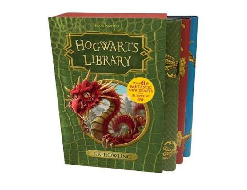 Hogwarts Library Box Set, 3 Volumes : Fantastic Beasts and Where to Find Them, Quidditch Through the Ages, The Tales of Beedle the Bard