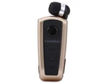 FineBlue F910 Wireless Bluetooth V4.0 Headset Vibrating Alert Wear Clip Earphone for HUAWEI iPhone Smartphone-Gold