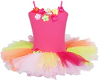 Pink Poppy Daisy Tutu Dress Size 5/6-Hot Pink