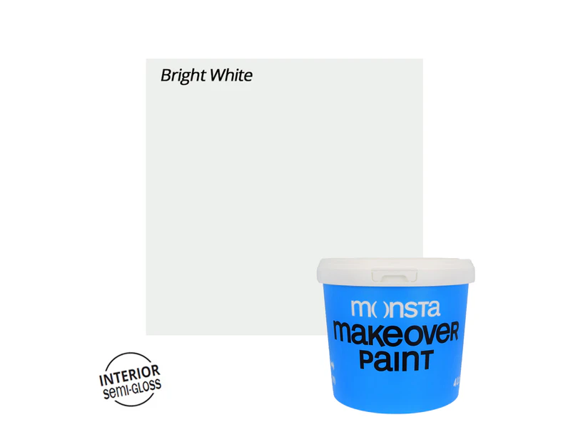 Interior Makeover Paint - Bright White - Semi-Gloss