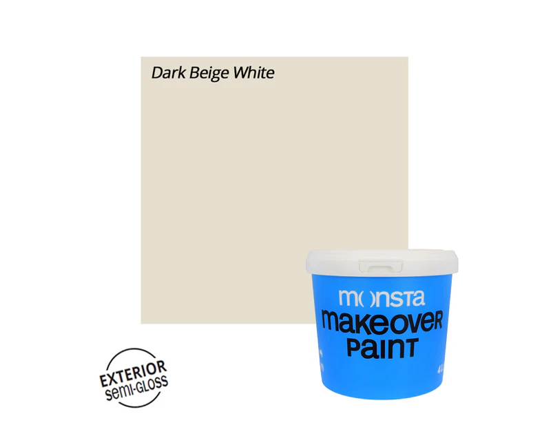 Exterior Makeover Paint - Dark Beige White - Semi-Gloss