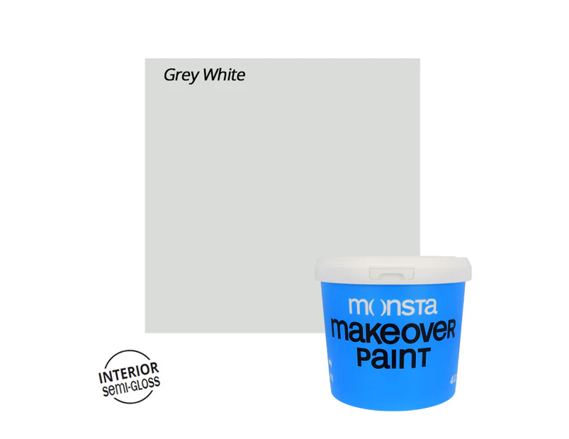Interior Makeover Paint - Grey White - Semi Gloss
