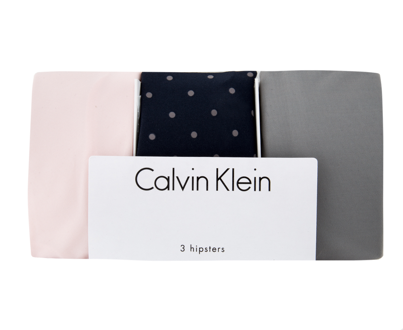 Calvin Klein Women's Size L Invisibles Hipster 3-Pack - Nymph's  Thigh/Classic Dots/Grey