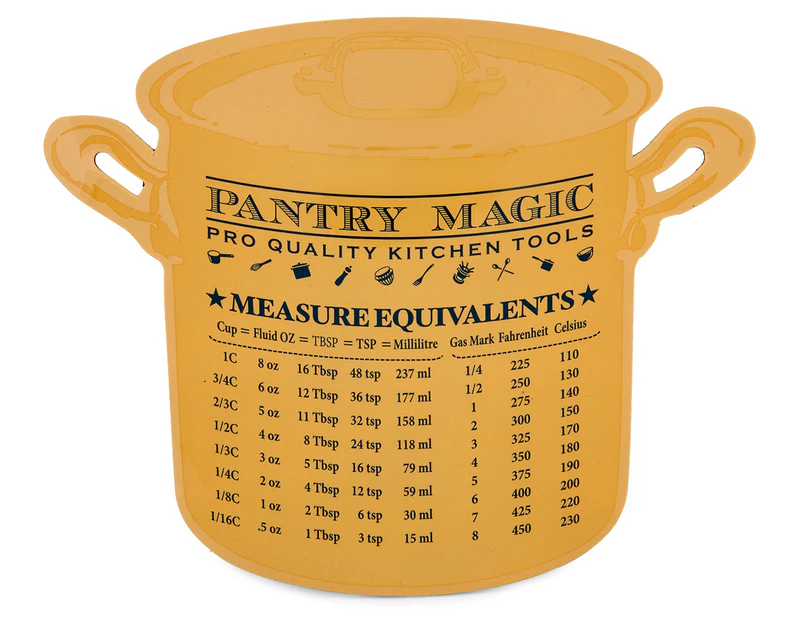 Pantry Magic Measure Equivalents Fridge Magnet