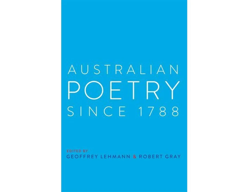Australian Poetry Since 1788
