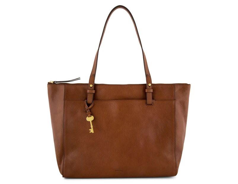 Fossil Rachel Leather Tote - Brown
