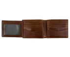 Fossil Ryan RFID ID Billfold Leather Wallet - Dark Brown