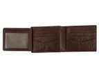 Fossil Ingram RFID Flip ID Leather Wallet - Brown