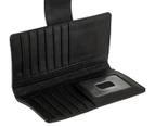Fossil Logan RFID Tab Leather Clutch - Black