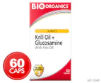 BIO Organics Krill Oil + Glucosamine w/ Fish Oil 60 Caps