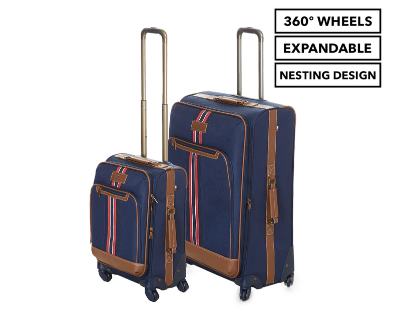 Tommy Hilfiger Nantucket Collection 2-Piece Expandable Luggage/Suitcase Set - Navy