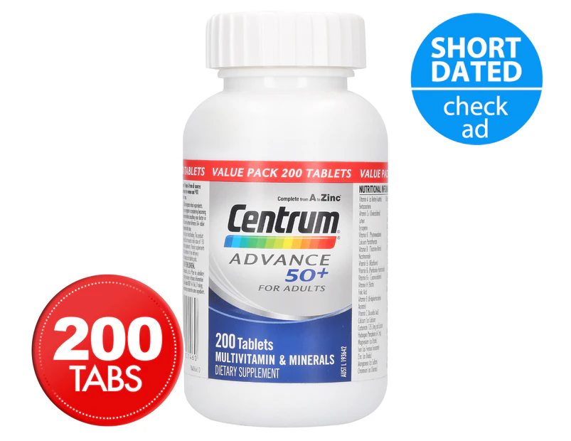 Centrum Advance 50+ For Adults 200 Tabs