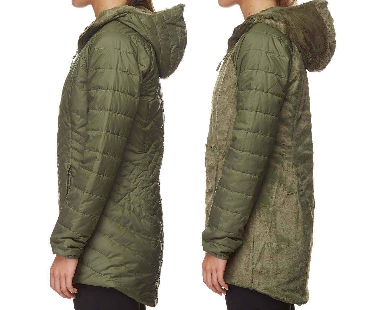 north face mossbud insulated reversible parka