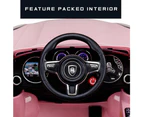 ROVO KIDS Ride-On Car PORSCHE MACAN Inspired Electric Toy Battery 12V Pink