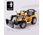 Rovo Kids Ride-On Bulldozer Loader Digger Tractor Electric Car Battery Children Toy 7