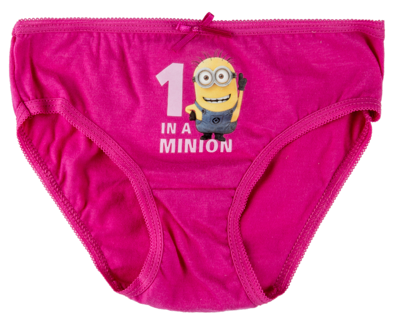 Despicable Me Minion Girls Panties Dave Stuart Kevin Underwear Pink Ribbon  Panty