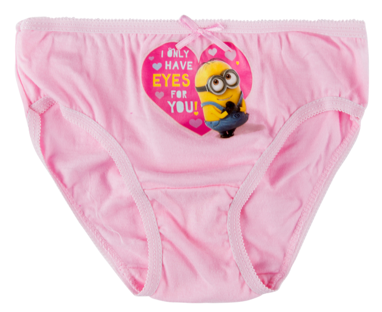 Despicable Me Minion Girls Panties Dave Stuart Kevin Underwear Pink Ribbon  Panty