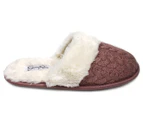 Jessica Simpson Women's Cable Knit Slipper Slide - Dusty Pink