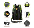 Hwjianfeng 40L Water Resistant Travel Backpack - Green