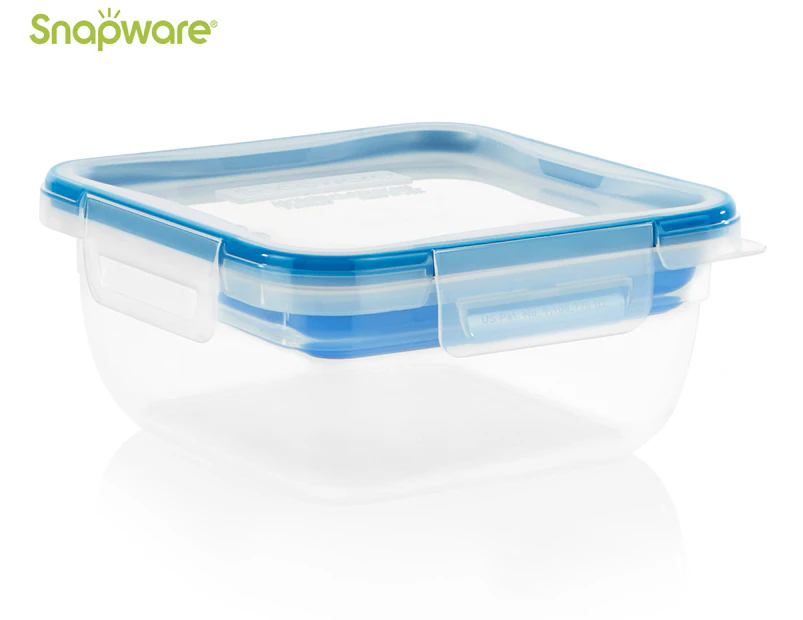 Snapware 1.2L Total Solutions To-Go Food Storage Container w/ Divided Tray - Clear/Blue