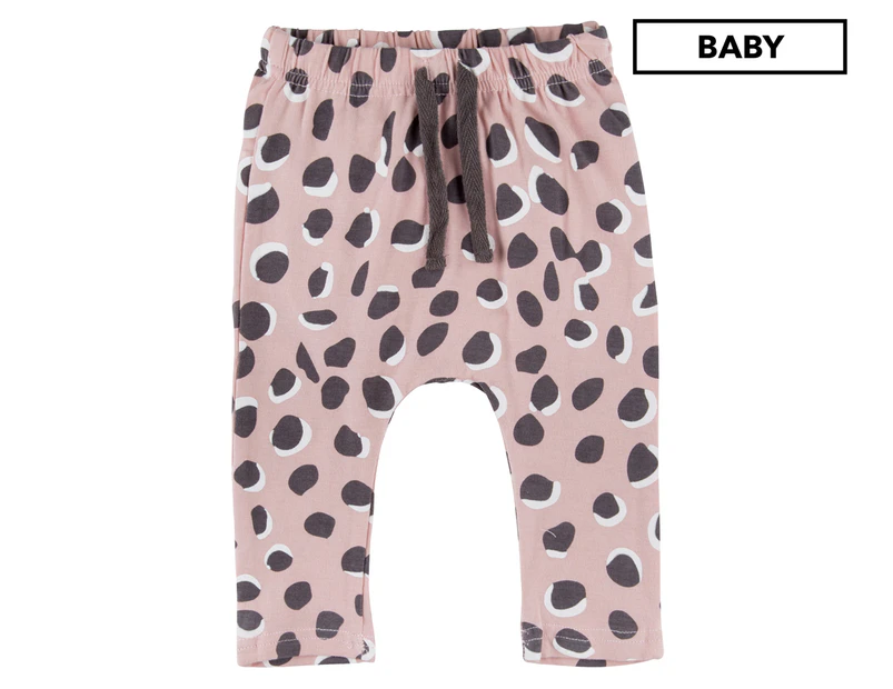 Gem Look Baby Leopard Legging - Blush