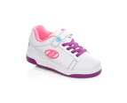 Heelys White-Purple-Neon Multi Dual Up X2 Girls Two Wheel Shoe