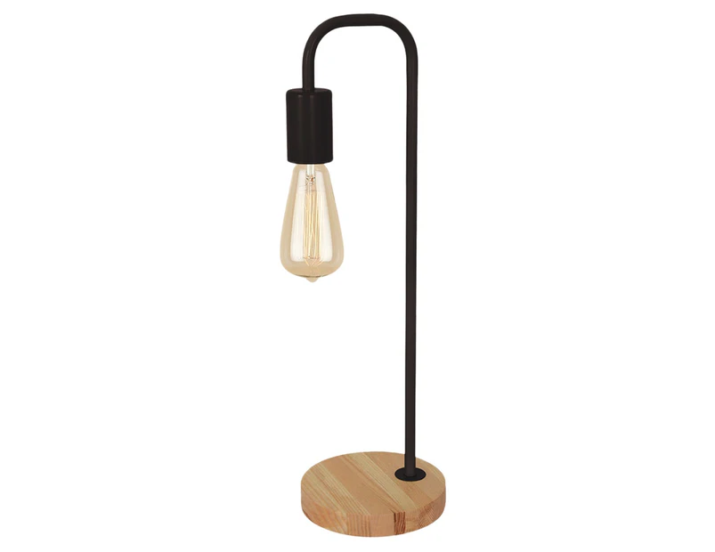 Seabrook Timber Stylish Desk Lamps Black