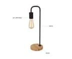 Seabrook Timber Stylish Desk Lamps Black 3
