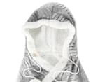 Apartmento Hooded Snuggle Blanket - Silver 3