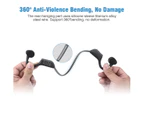 Excelvan J20 Wireless Bluetooth Bone Conduction Headphone Foldable Headset Open-Ear Stereo Sports Earphones-Gray