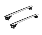 Thule WingBar Evo Silver Roof Rack For BMW X5 5 Door Wagon with Roof Rails 2000 to 2007