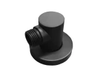 Water Inlet Shower Wall Elbow/Round Brass Connector Connection Water Hose Inlet Black