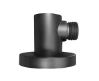 Water Inlet Shower Wall Elbow/Round Brass Connector Connection Water Hose Inlet Black