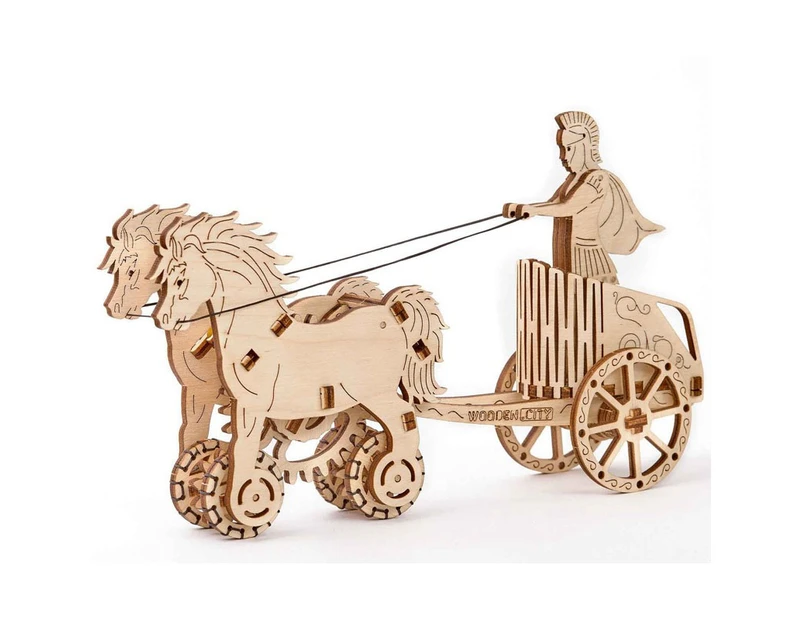 Wooden.City Kinetic 3D Wooden Puzzles: Roman Chariot