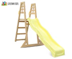 Lifespan Kids 3m Jumbo Climb & Slide Wavy Slide Set - Yellow/Natural Brown