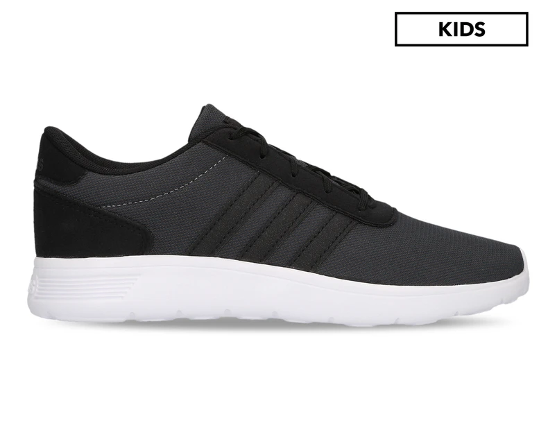 Adidas Kids' Lite Racer K Shoe - Core Black/Core Black/Grey Six