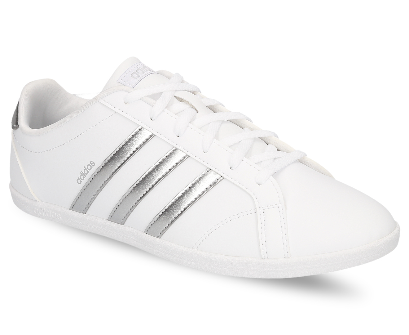 Ópera nacionalismo romántico Adidas Women's Coneo QT Shoe - Footwear White/Metallic Silver | Catch.com.au