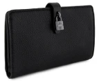 Michael Kors Adele Slim Bifold Leather Wallet - Black