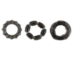 Seven Creations Stretchy Cock Ring Set - Smoke 3