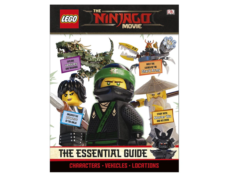LEGO Ninjago Movie: The Essential Guide Hardcover Book