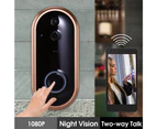 1080P WIFI Doorbell Intercom Video Ring Door Bell Camera IR Entry Door Alert Wireless Security Chime Door Cam Alarm Without Battery