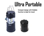 COB LED Large Popup Lantern BLACK Compact Design Durability easy Carry Storage 4 AAA  Batteries Included