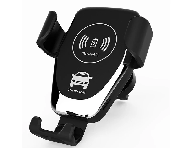 Wireless Qi Fast Charging Car Charger Air Vent Phone Holder Gravity Linkage Mount