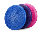 1pcs Durable Inflatable Yoga Wobble Stability Balance Disc Massage Cushion Mat  - Pink