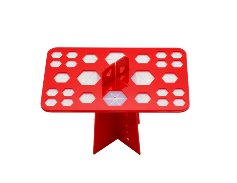 WJS Removable Cosmetic Brush Receiving Frame for 26-hole Air-drying Frame - RED