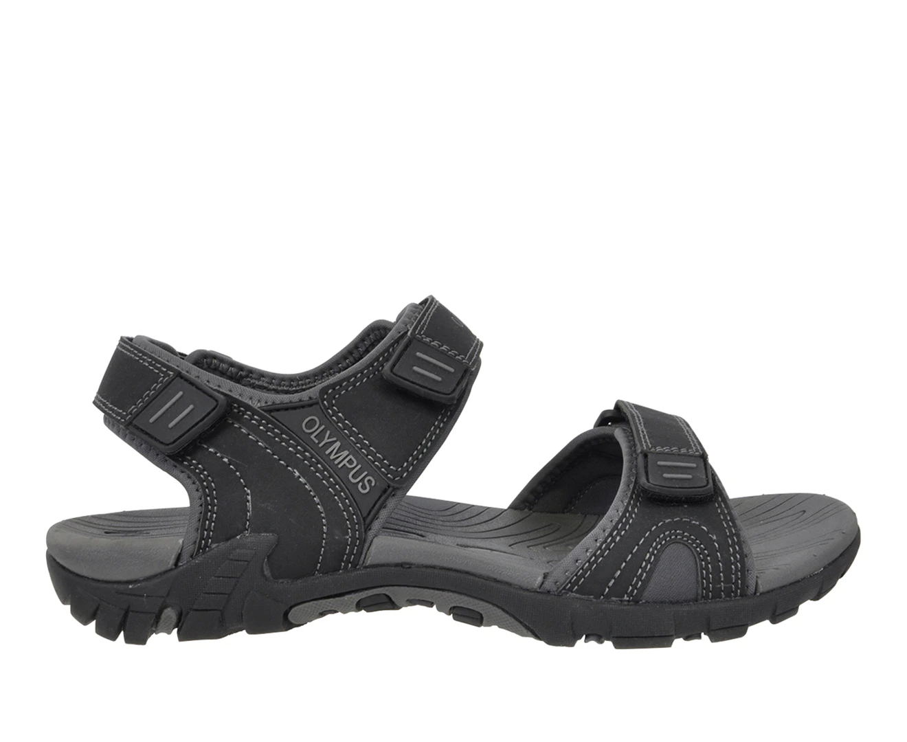 Tidal Olympus Durable Grooved Sole Outdoor Sandal Men's - Black