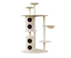 i.Pet Cat Tree 170cm Trees Scratching Post Scratcher Tower Condo House Furniture Wood Beige
