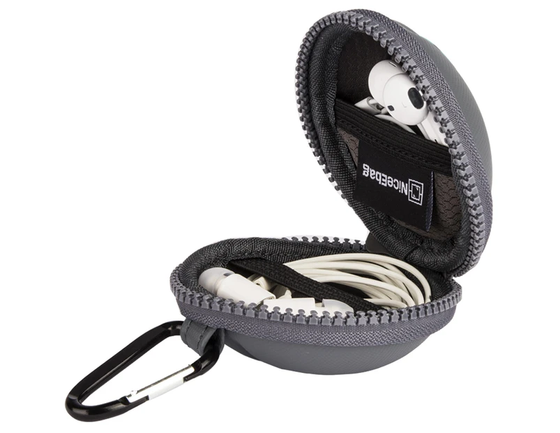 NiceEbag Headphone Case Storage Bag-Grey