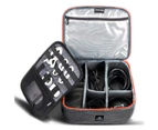 NiceEbag Cable Organizer Travel Bag Electronics Accessories Organizer-Orange